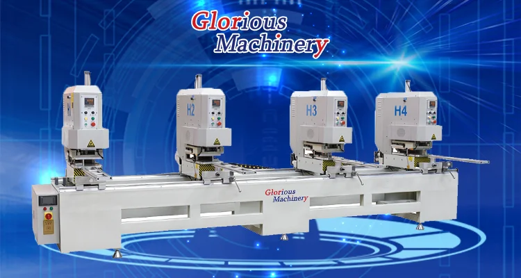 Four Head Welding PVC window making Machines