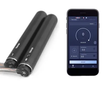 New smart led light jump rope with APP display, wireless skipping rope connect with the APP
