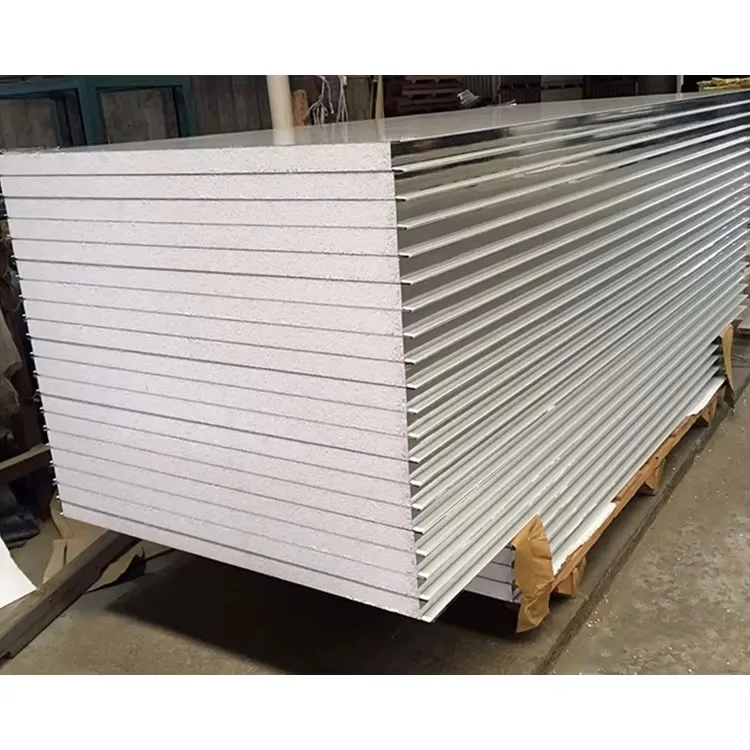 Factory Direct Supply Fireproof Insulated Prefab Modular House Acoustic Sandwich Panel Manufacturer EPS Sandwich Panels