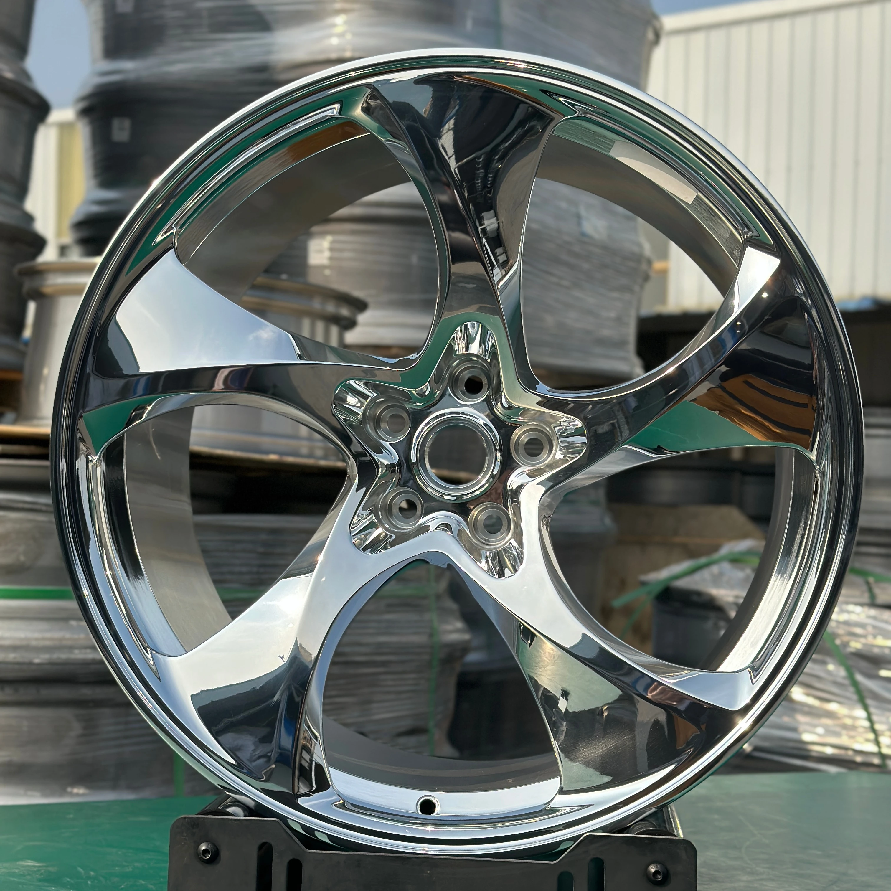 GVICHN polished five spoke 16 17 18 19 20 21 22 23 24 inch forged wheels 5x112 5x114.3 5x120 aluminum alloy rim hub