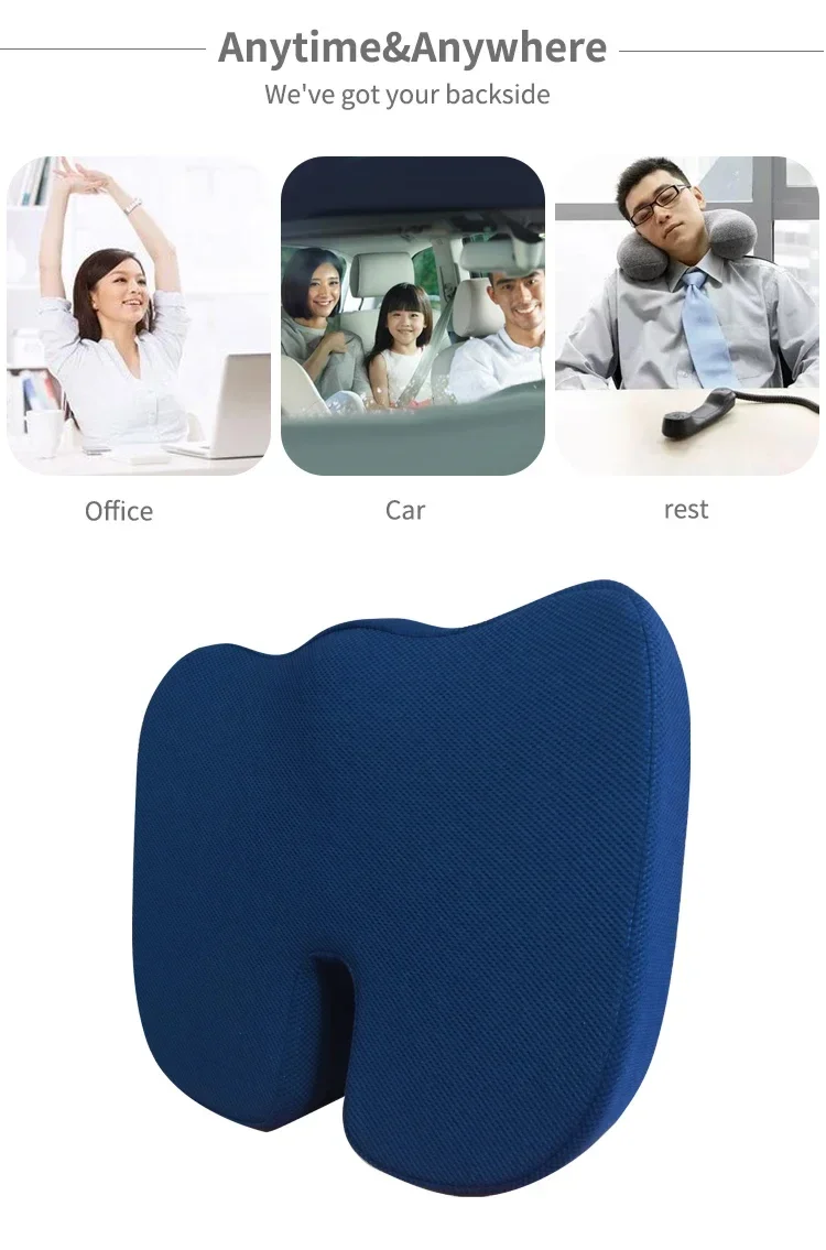 Seat Coccyx Orthopedic Memory Foam Lumbar Support Pillow Low Back