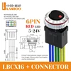 6-pin 5-24v black red+connector