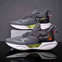 Men's walking style shoes popcorn new running shoes breathable Lightweight mesh surface sports casual shoes