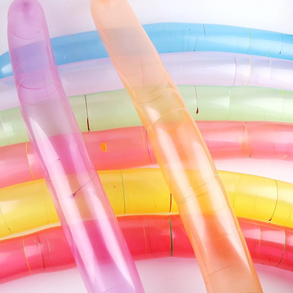 Thickened Rocket Balloons Can Fly with Irregular Elongated Balloons Decoration Children's Toys Colored Rocket Latex Balloons