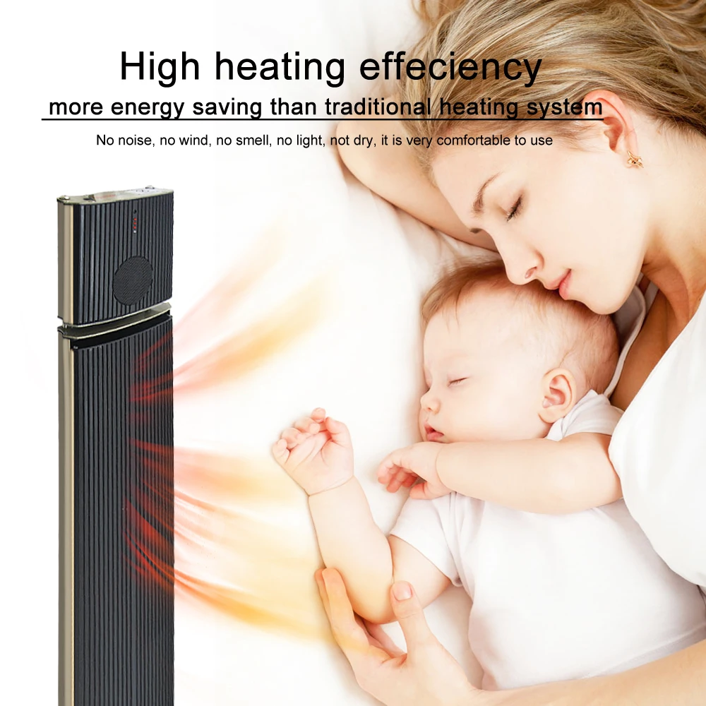 JHheatsup Remote Control Hanging Infrared Radiant Heaters Lamp Outdoor Solar Room Heater with Speaker Audio Heater Electric