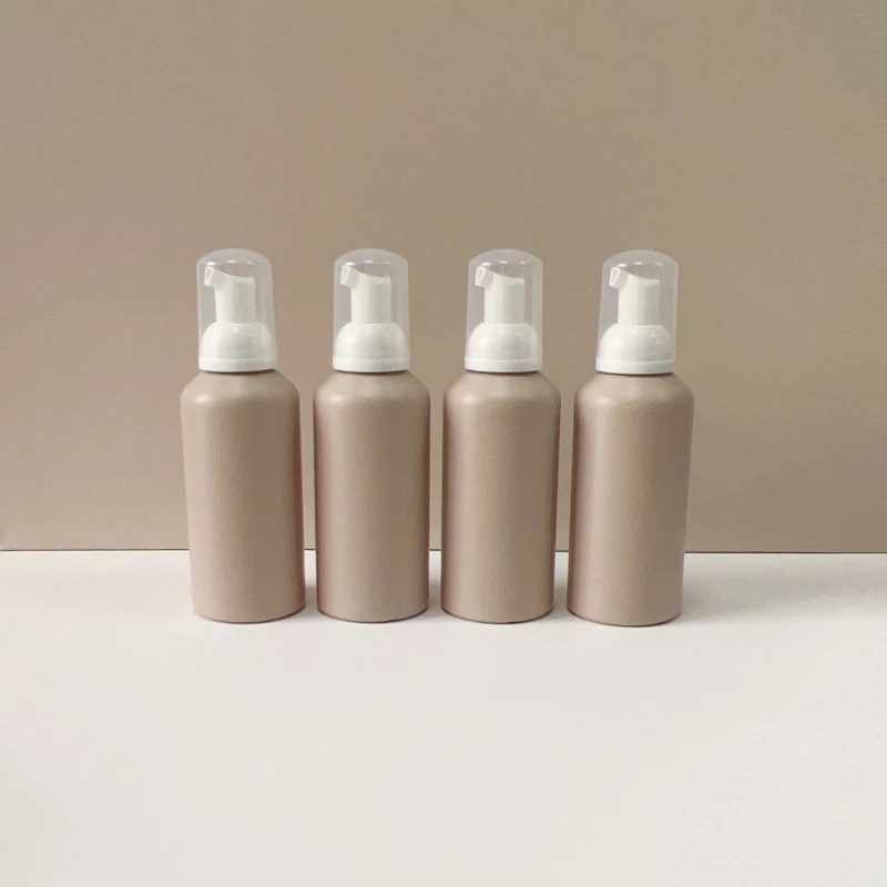 Empty Plastic Foam Soap Pump Bottle 200ml HDPE Plastic Face Wash Mousse Foam Pump Bottle