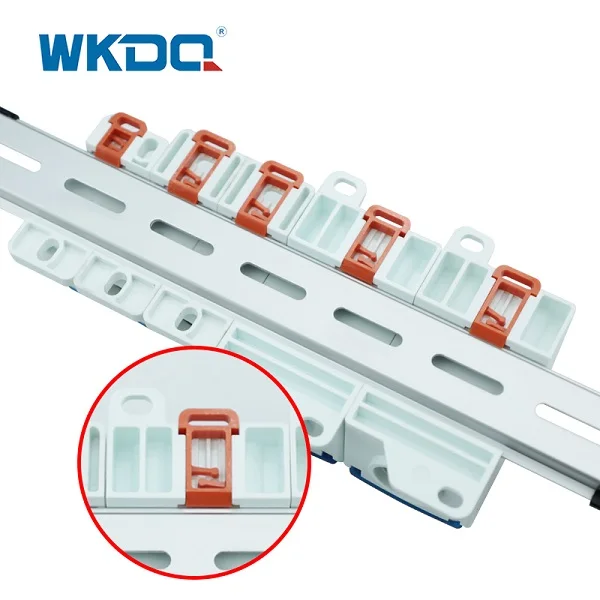 UKK 80A Power Junction Box - 7-Port DIN Rail Terminal Block (Brass, Open Box Condition)