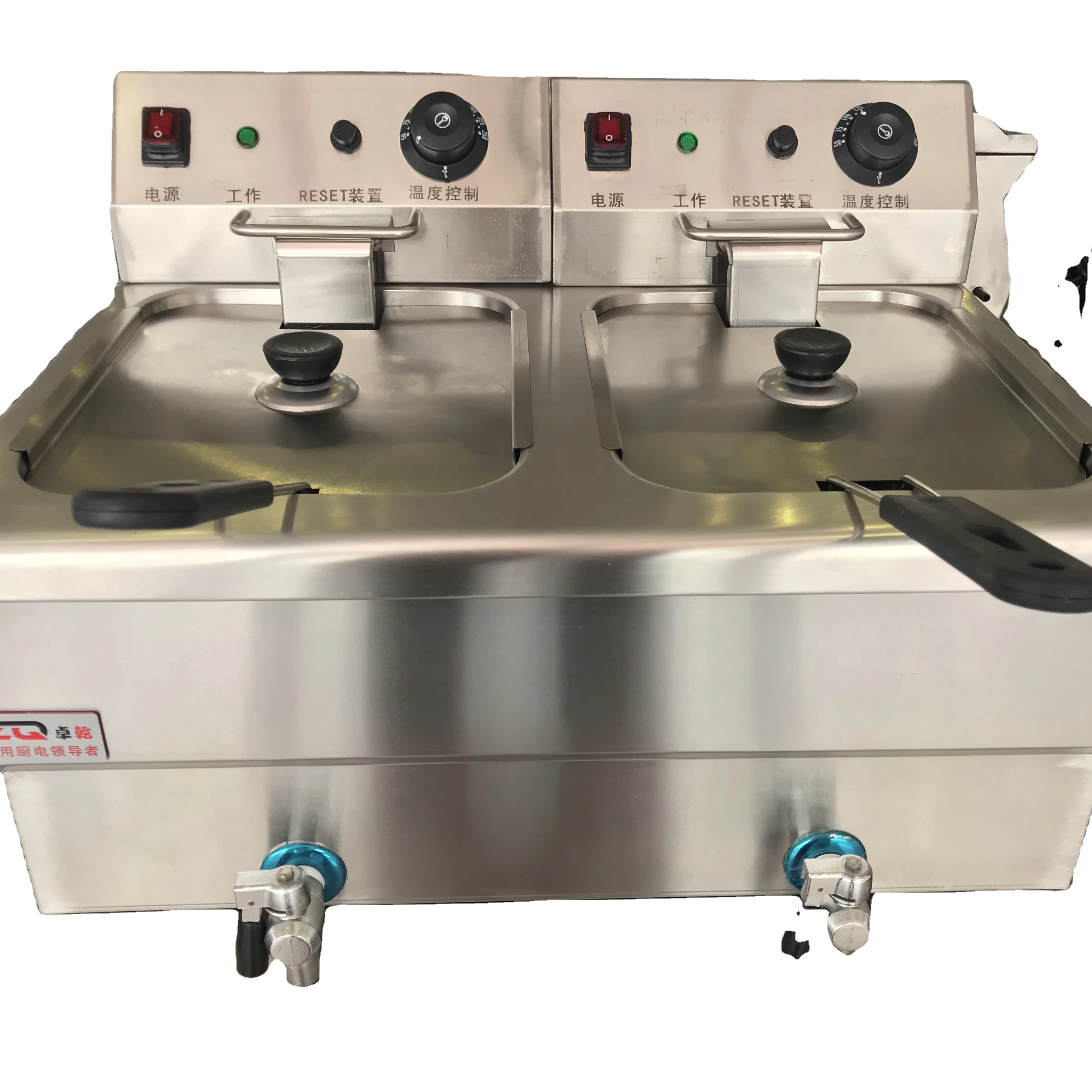 Commercial  Stainless Approved Standing Electric Professional Deep Fryer with Potato Chips Frying Machine Power Food Parts Sales