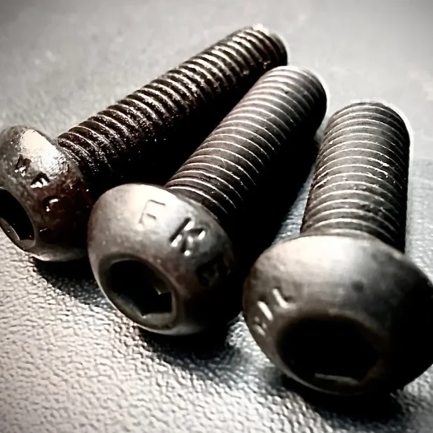 latest company news about NXF ISO7380 Standard Carbon Steel AISI 1074 M1-M12 Round Head Black Hex Screws Button Head Threaded Socket Bolts  2