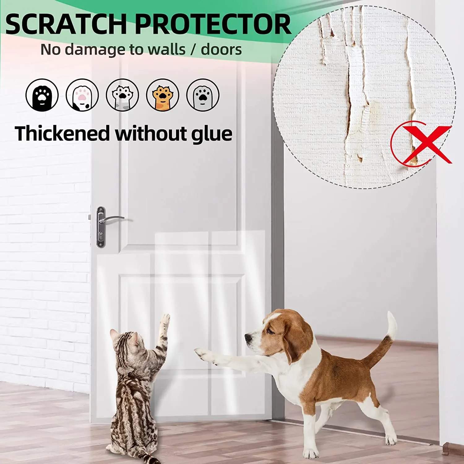 Custom Door Scratch Protector Tape,Protect Your Door,Furniture And Wall