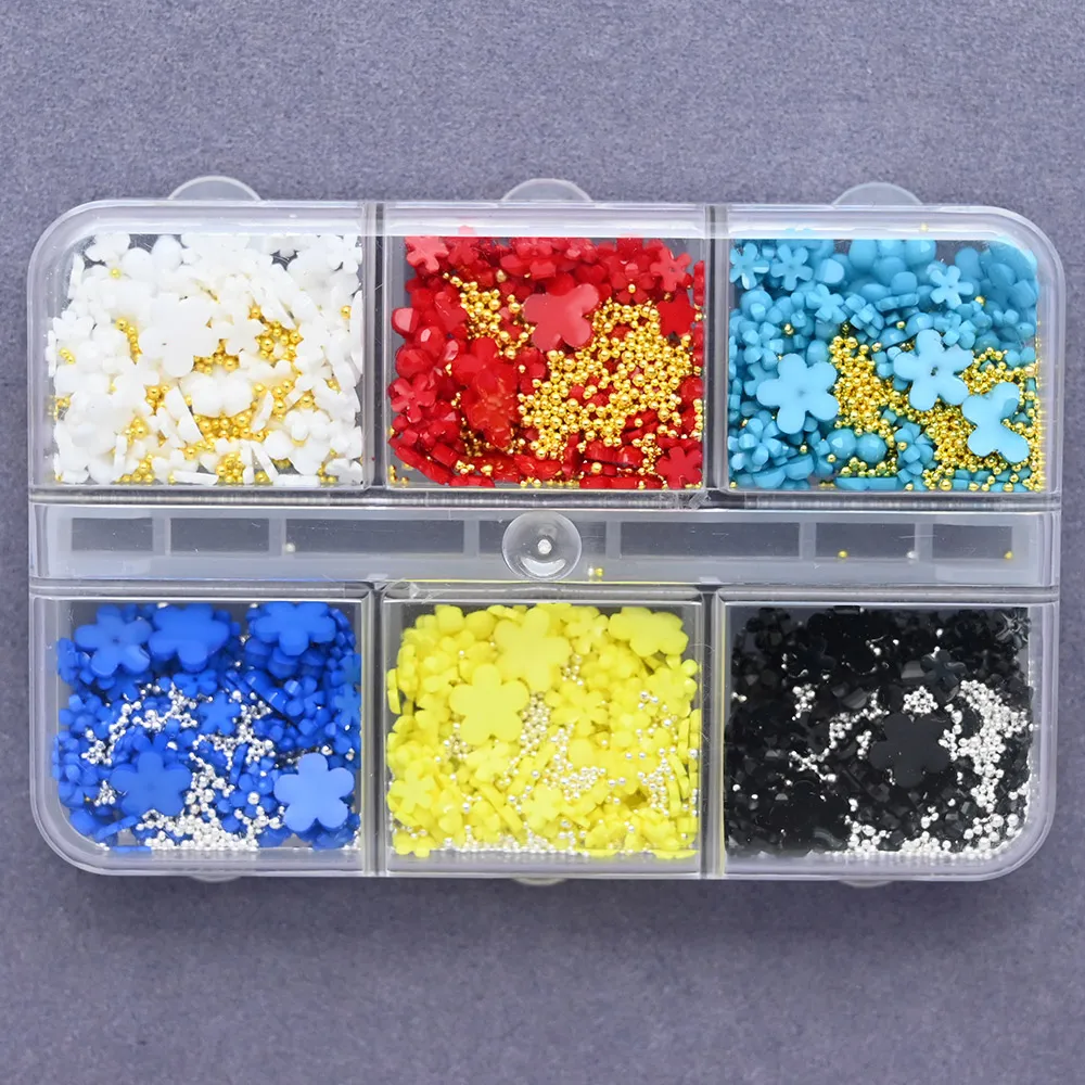 Акриловые цветы подвески для дизайна ногтей металлические бусины жемчужный дизайн милые 3D Подвески украшения маникюра со