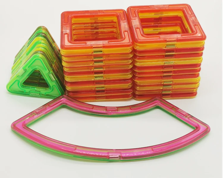 Прозрачные магнитные строительные блоки из АБС-пластика игрушки унисекс образование детей в возрасте от 5 до 14