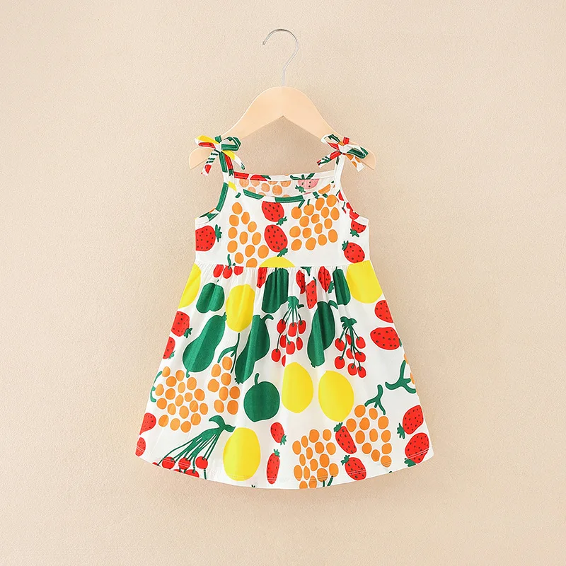 2022 New Arrival Latest Design Summer Cute Kids Clothing Dress Casual Baby Girl Dress