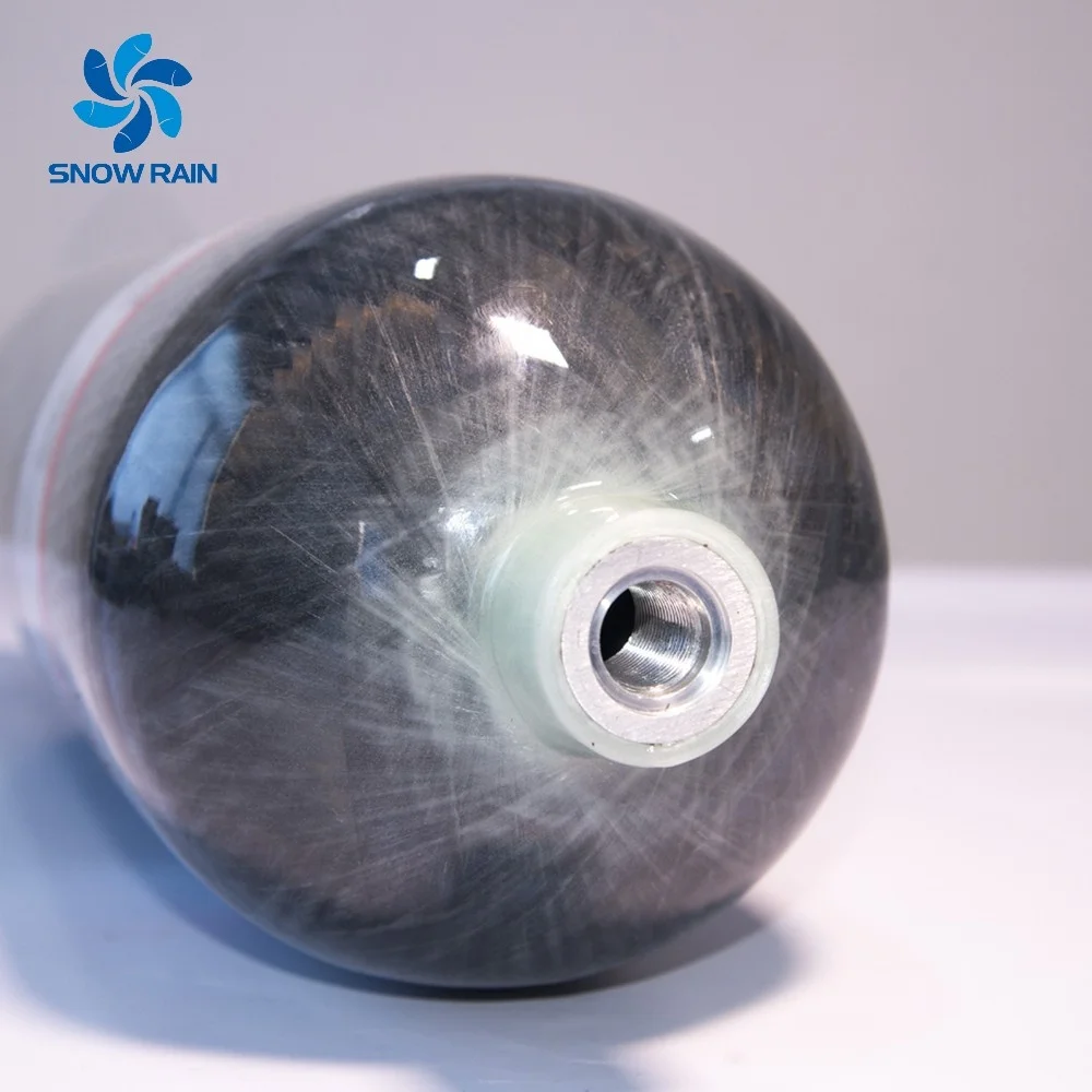 Original Factory Ce 2L 3L 4.7L 6.8L 4500Psi Scuba Carbon Fiber Cylinder Pcp Tank Carbon Fiber 300 Bar Pcp Air Tank 9L With Valve