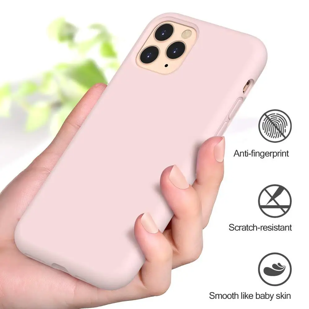 Original Custom Color Logo Liquid Soft Silicone Shockproof Protective Phone Case for iPhone 17 16 15 14 12 13 Pro Max Phone Case