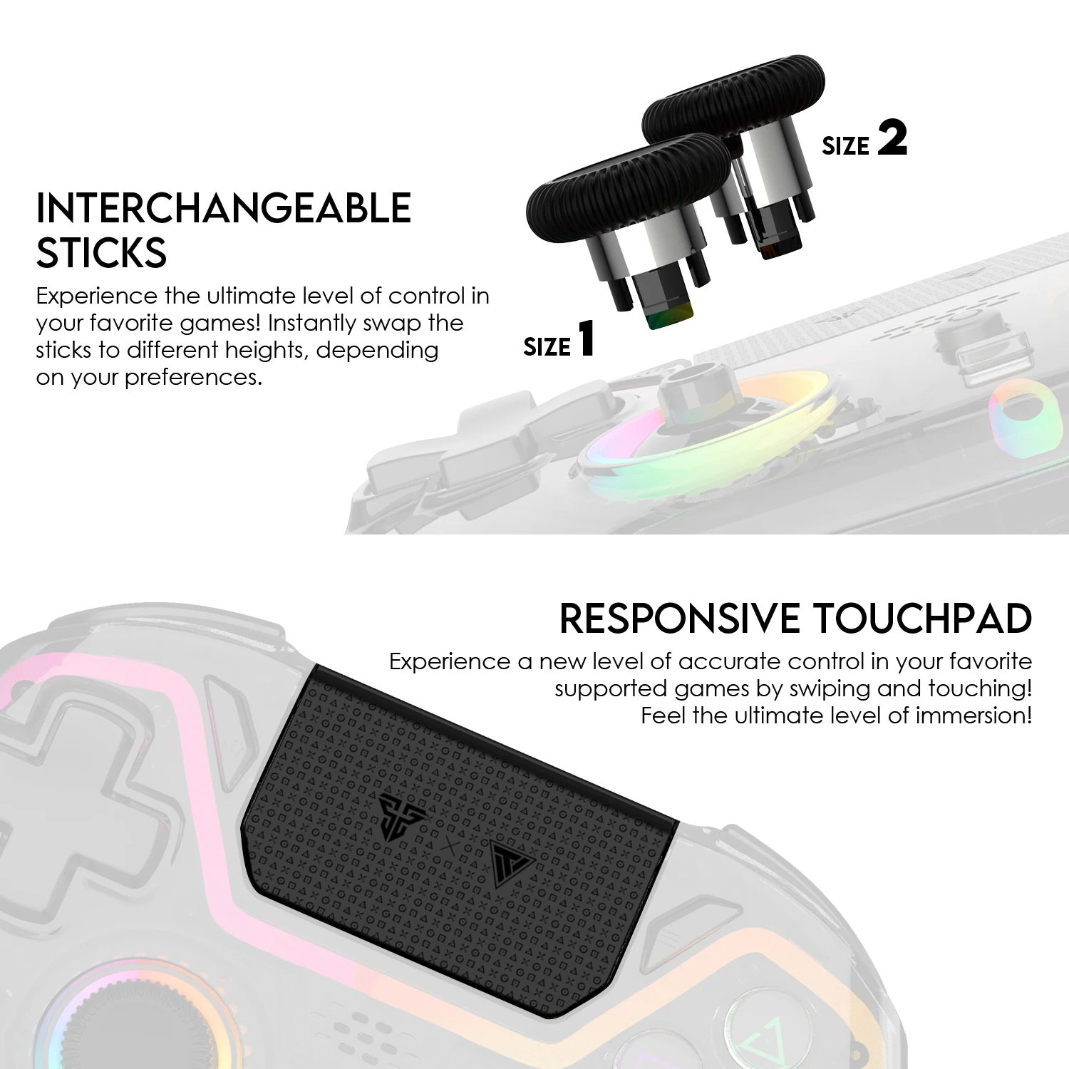Fantech WGP14v2 Wireless Joystick Manette Gamepad Control De  Gaming Controller for Switch Xbox PC Wired Gamepad