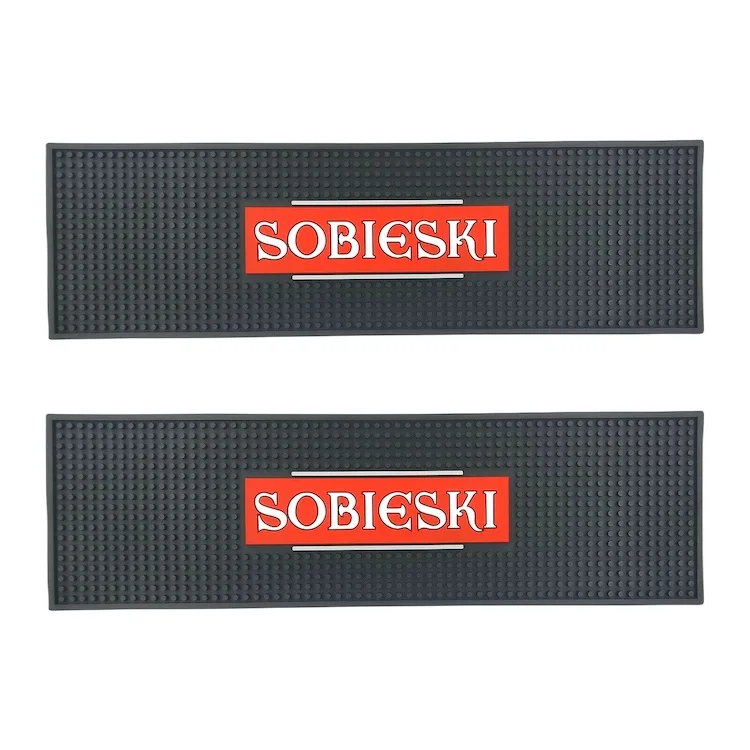 Custom PVC Bar Mat Non-slip Kitchen Silicon Customized PVC Silicone Bar Drip Mats Anti-slip Natural Rubber Mat Bar Runner
