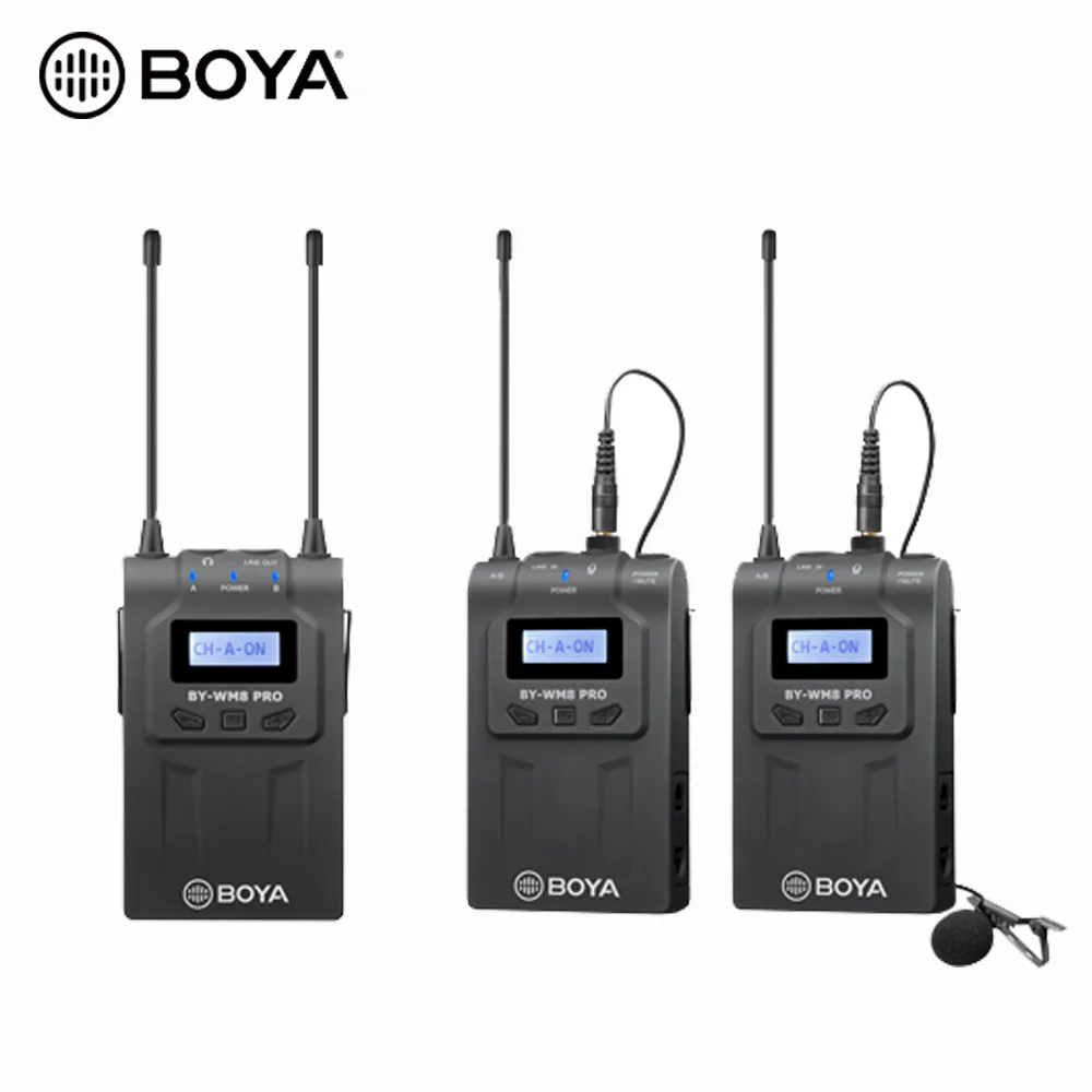BOYA BY-WM8 Pro-K2 UHF Dual-Channel Wireless Microphone System