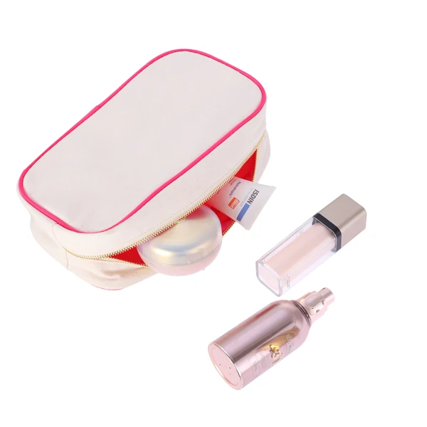 Fashion Customized Cute Cosmetic Bag Toiletry Pouch Bag Women Canvas