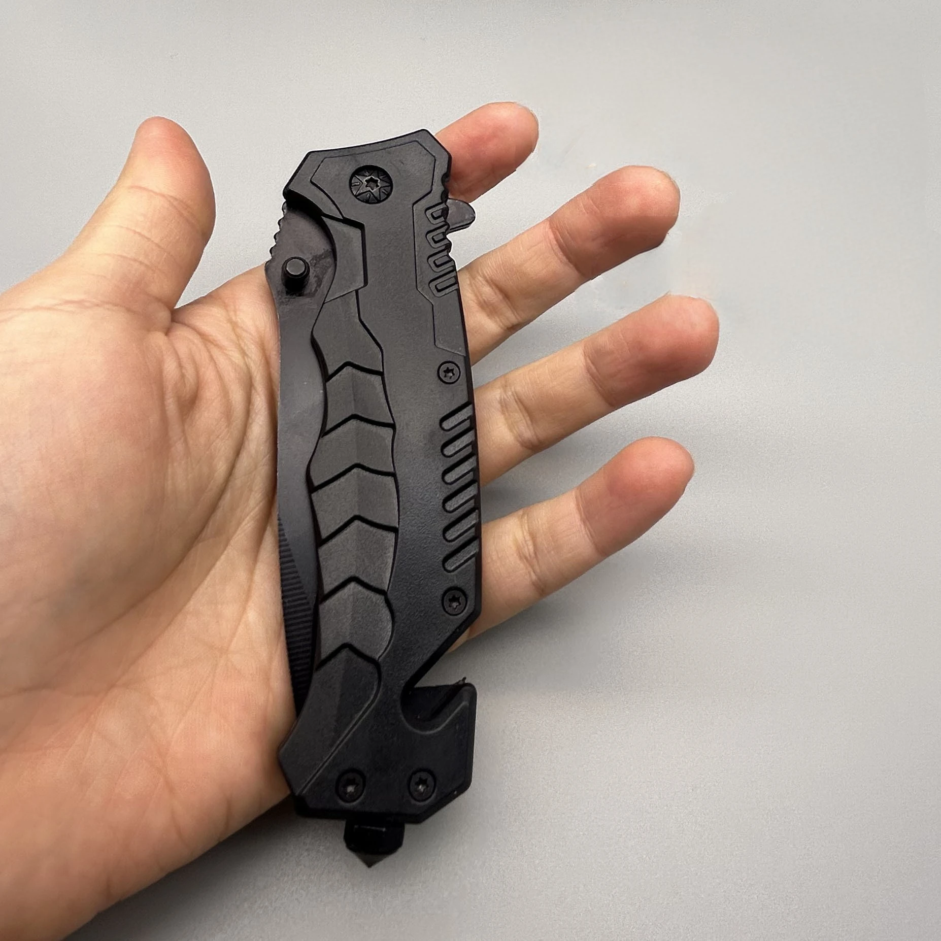 Factory Direct Can Customize logo Stainless Steel Portable Mini Folding Camping Survival Cutter Knife Pocket
