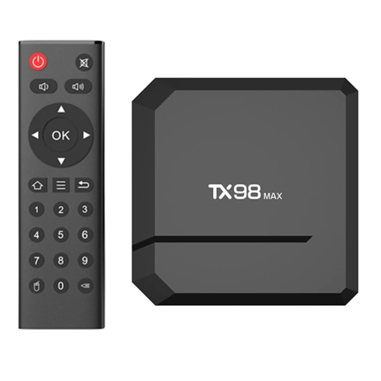 Factory Price T98 Max 4K Android 12.1 Smart TV Box with Remote Control