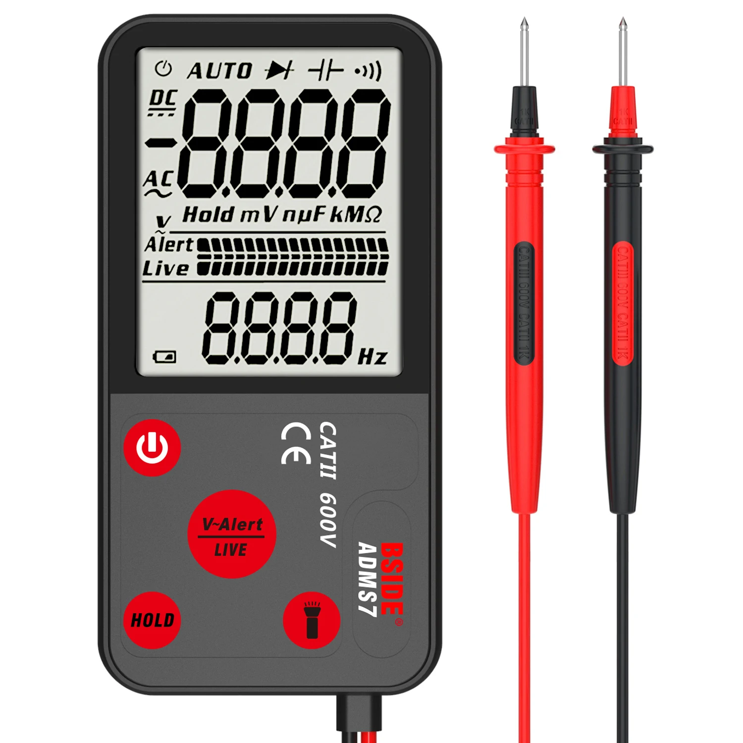 Kaiweets ST600x LCD Display Digital Multimeter multi-function measuring AC DC voltage&current multimeter