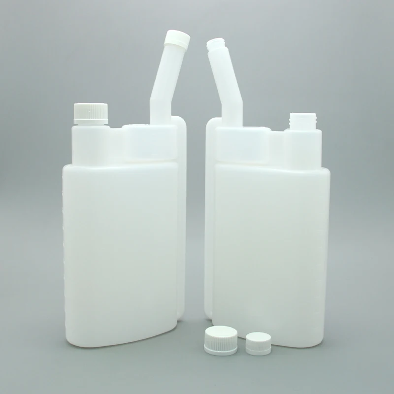 1 л, новый тип, пустая бутылка для моющего средства с двойной шеей, с защитой от детей