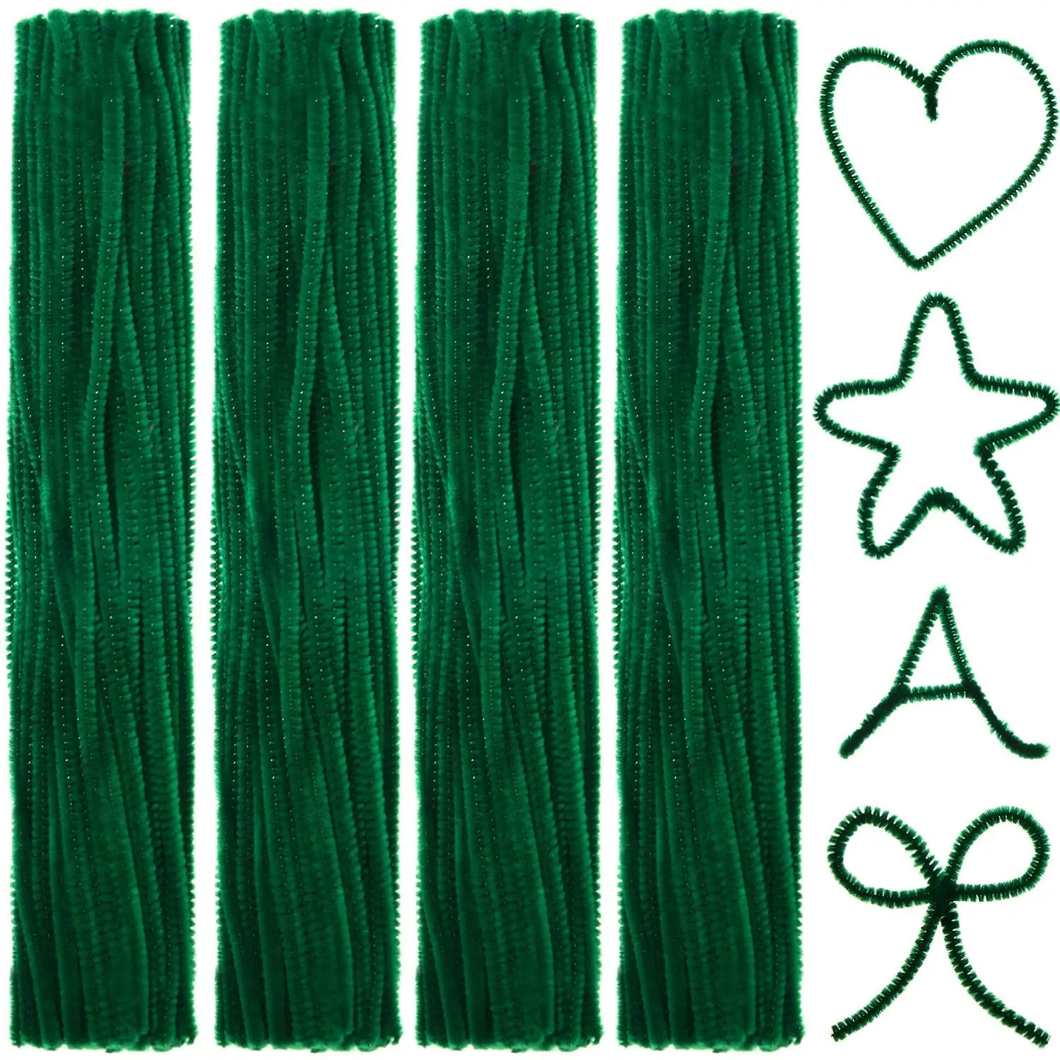 100pcs 6mm X 30cm Pipe Cleaners For Crafts Kids 10 Colours Soft Bristle,  Flexible Craft Pipe Cleaners Diy Art Decorations