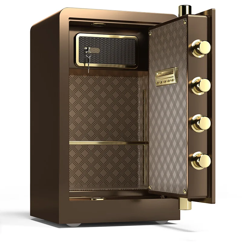 High Performance Custom Home Safety Deposit Safe Box with Fingerprint Security and Key Safes Locker Storage with Password Lock