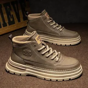 2026 New Men's Thick Bottom Casual Shoes Outdoor Work Shoes Boots