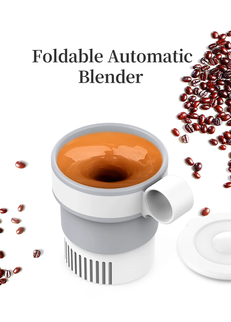 330ml Portable Foldable Wireless Auto Mixing Magnetic Mug Self Stirring Coffee Mug with Handle manufacture