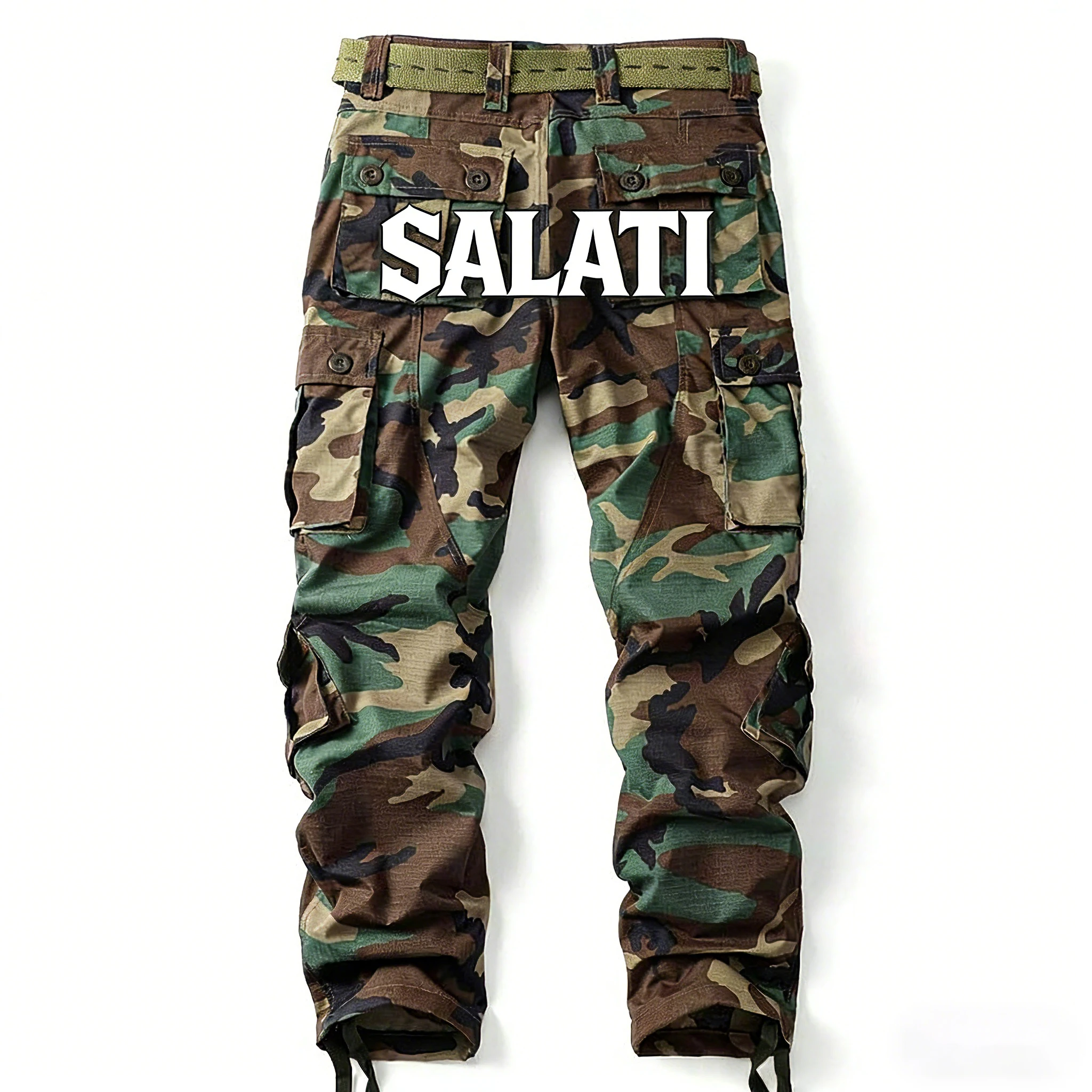 High Quality Designer Pant Cotton Cargo Trousers Men's Sweat Jogger High Waist With Stacked Pant gallery 2