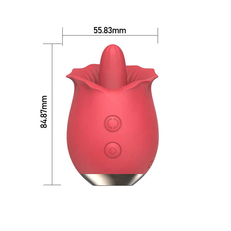 Customized Color & Packaging Adult Toys Rose Sex Toy Rose Vibrator for  Women Clitoral Tongue Vibrator