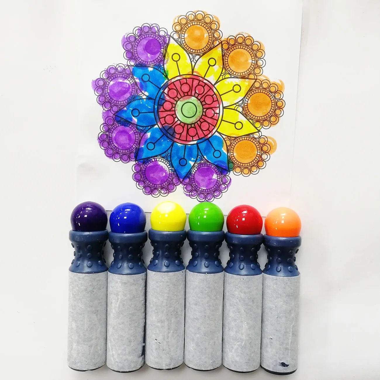 Многоцветные моющиеся Dabber Бинго Daubers Dot маркеры