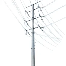 FUTAO Electrical Power Equipment Power Transmission Tower Electrical Steel Pole  Supplies