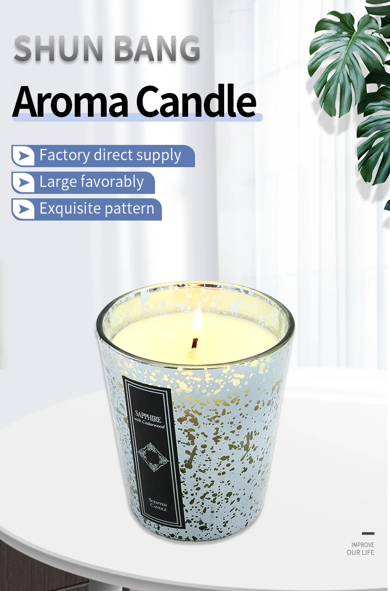 Factory Wholesale Candle Vessels With Lid Glass Cup Candle Wax