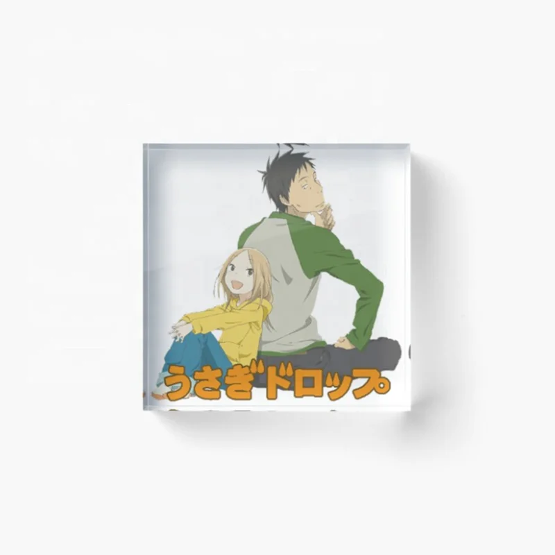 Custom UV Printed Acrylic Logo Brand Block Photo Display Cube Block