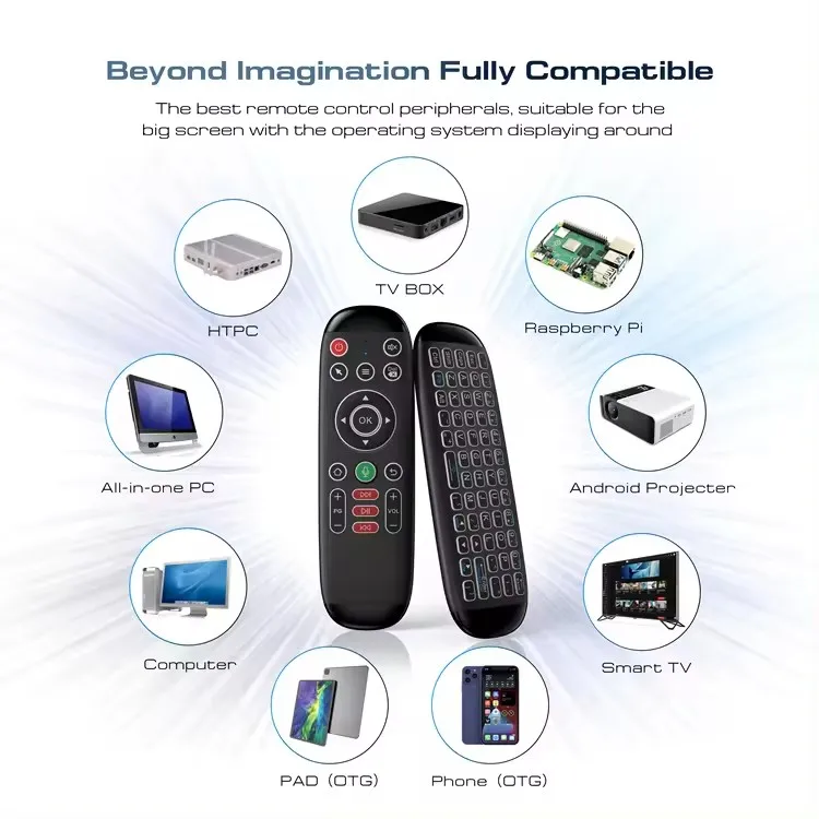 Universal Remote Control Air Mouse Para Smart M6 Rechargeable Air