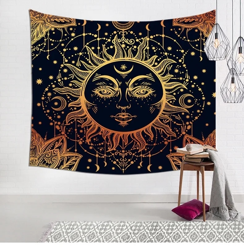 Custom Bohemian Tapestry Wall Hanging Wholesale Indian Printed