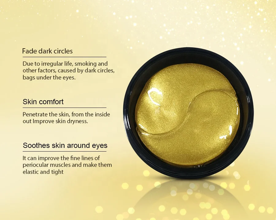 MONDSUB oem роскошный золотой гель Коллаген Кристалл патч 24k уход за кожей гидрогель под глазами маска с частной этикеткой