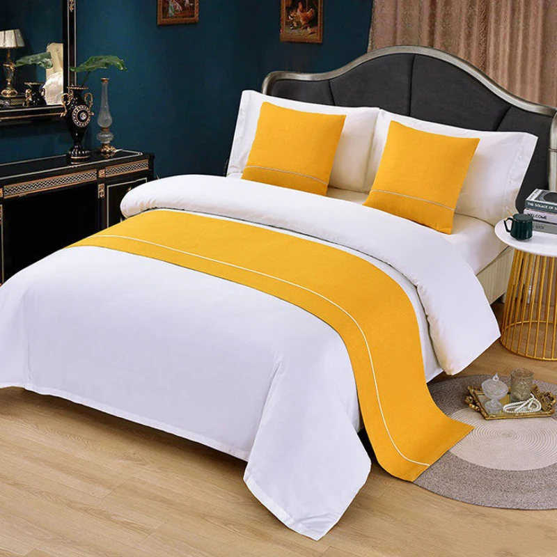 Custom 5 Star Luxury Modern Decoration King Size Hotel Bed Runner ...