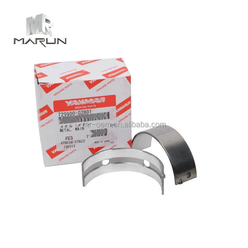 Original 4TNV94 Main Bearing STD 729900-02801 Suitable Construction Machinery Part for Excavator FR65-7