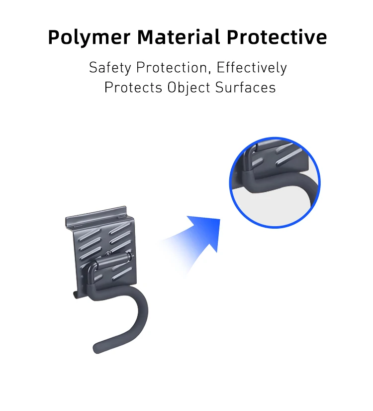 Wall Mounted Metal Hook Heavy Duty Rustproof Modern Utility Hanger for Kitchen & Garage Organization Tool Rack details