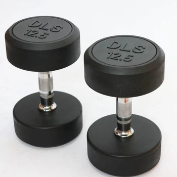 Factory direct delivery of high-quality gym home DLS rubber coated muscle fitness dumbbells