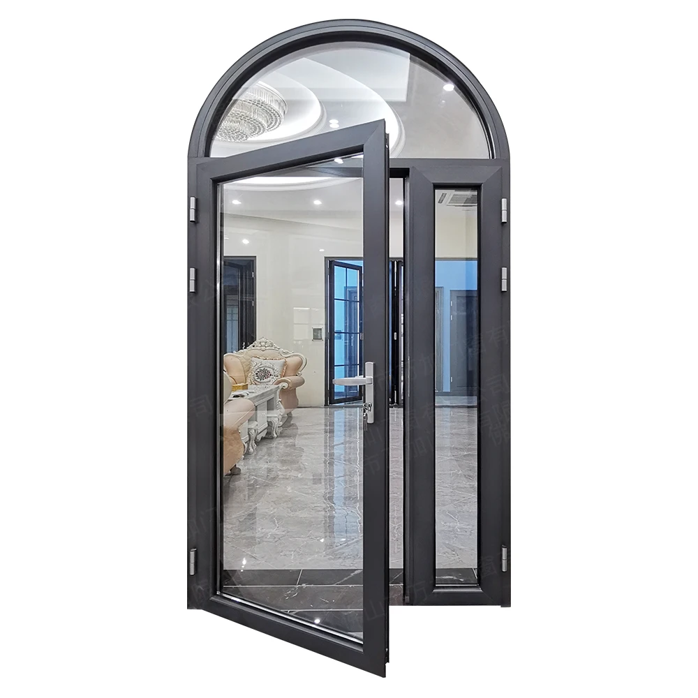 Top Quality Patio Exterior Casement Glass Door Glass Aluminium French