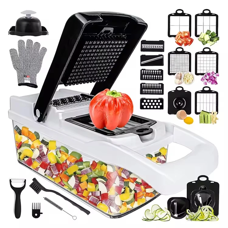 Kitchen Vegetable Cutter Onion Chopper 26 in 1 Food Chopper Multifunctional Vegetable Chopper with Gloves