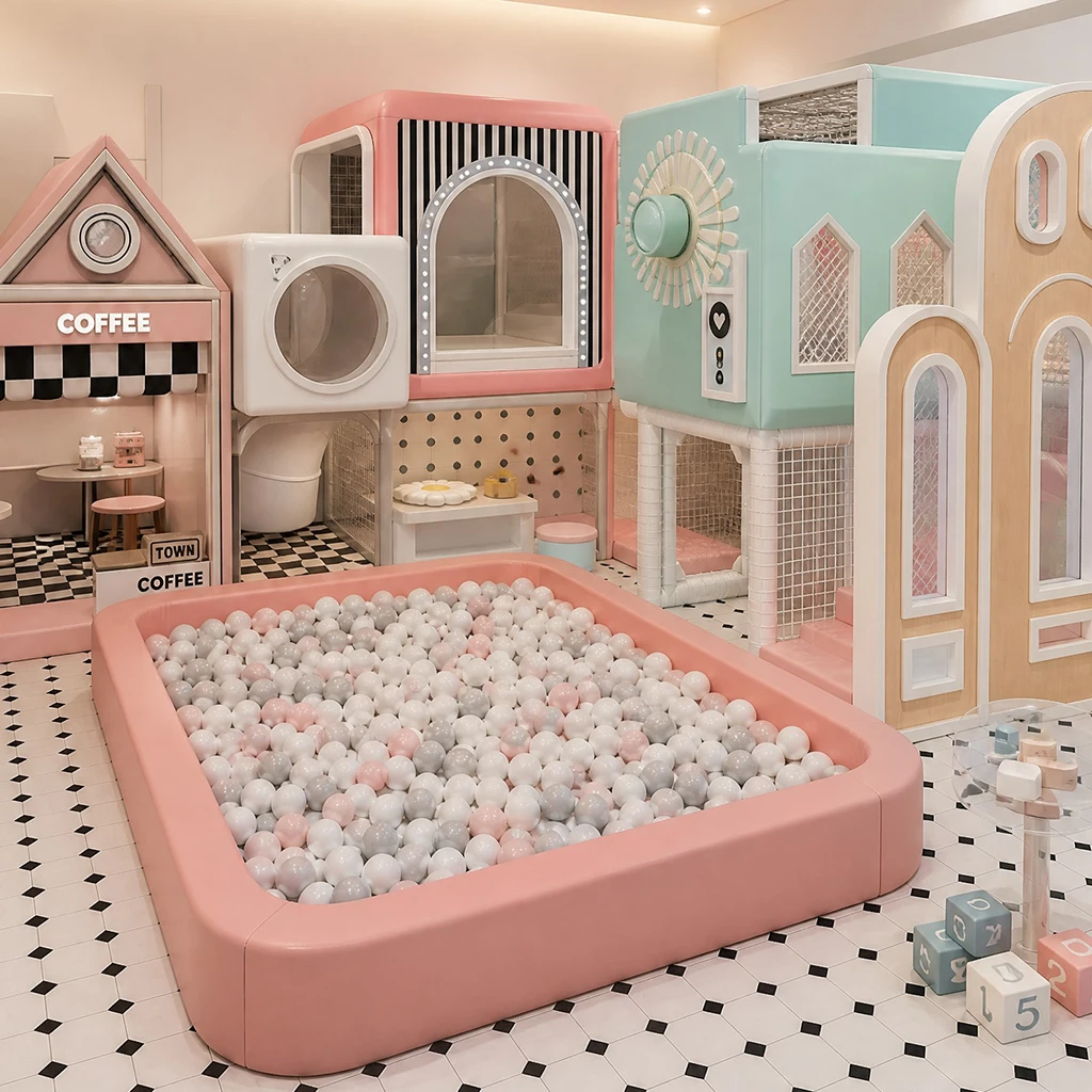 Indoor Kids Naughty Castle Playground Commercial Soft Play Equipment CE CPC Certified Ball Pit Foam Slide for Shopping Center