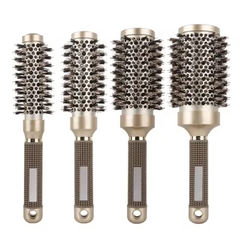 Shangzhiyi Hairstylist styling Ceramic aluminum tube Honey Hair Heat Resistant Curly Hair Roller  Comb