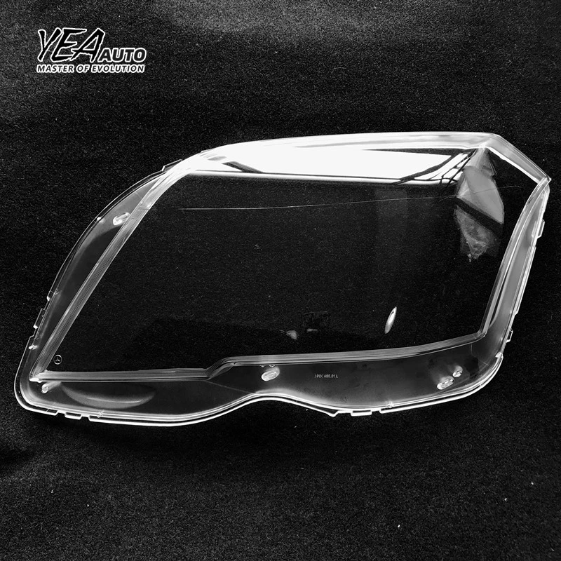 YEA AUTO Car headlight glass PC lampshade cover lens for Mercedes Benz GLK 300 350 headlamp glass shade lens cover 2008 - 2012