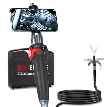 Android IOS Industrial Infrared Video Borescopes IP67 HD 8.5mm Full Articulated Borescope 2 Way 360 Degree Autofocus Endoscope